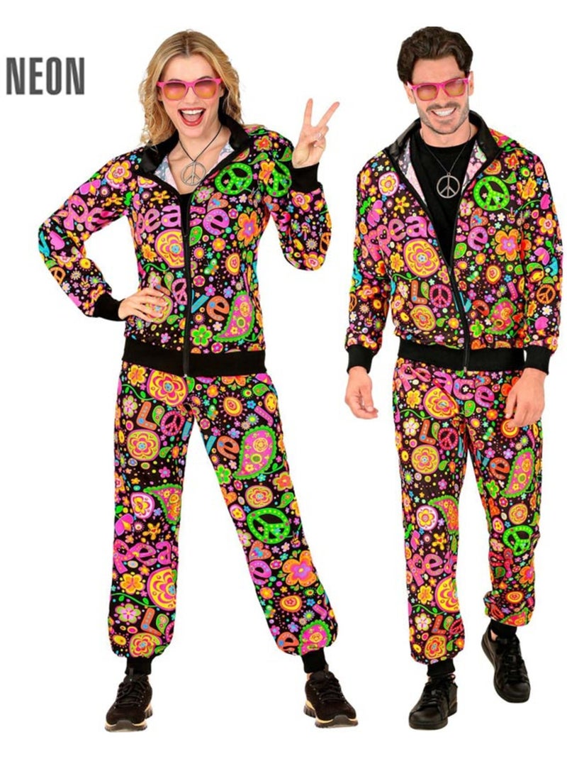 Conjunto de treino hippie groovy love em cores fluorescentes escuras Multicolorido - Kiabi