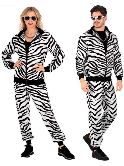 Conjunto de treino para festa com estampa de zebra neon - Kiabi
