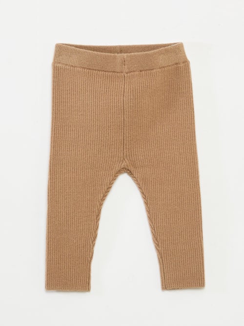 Conjunto de tricot casaco + leggings - Kiabi