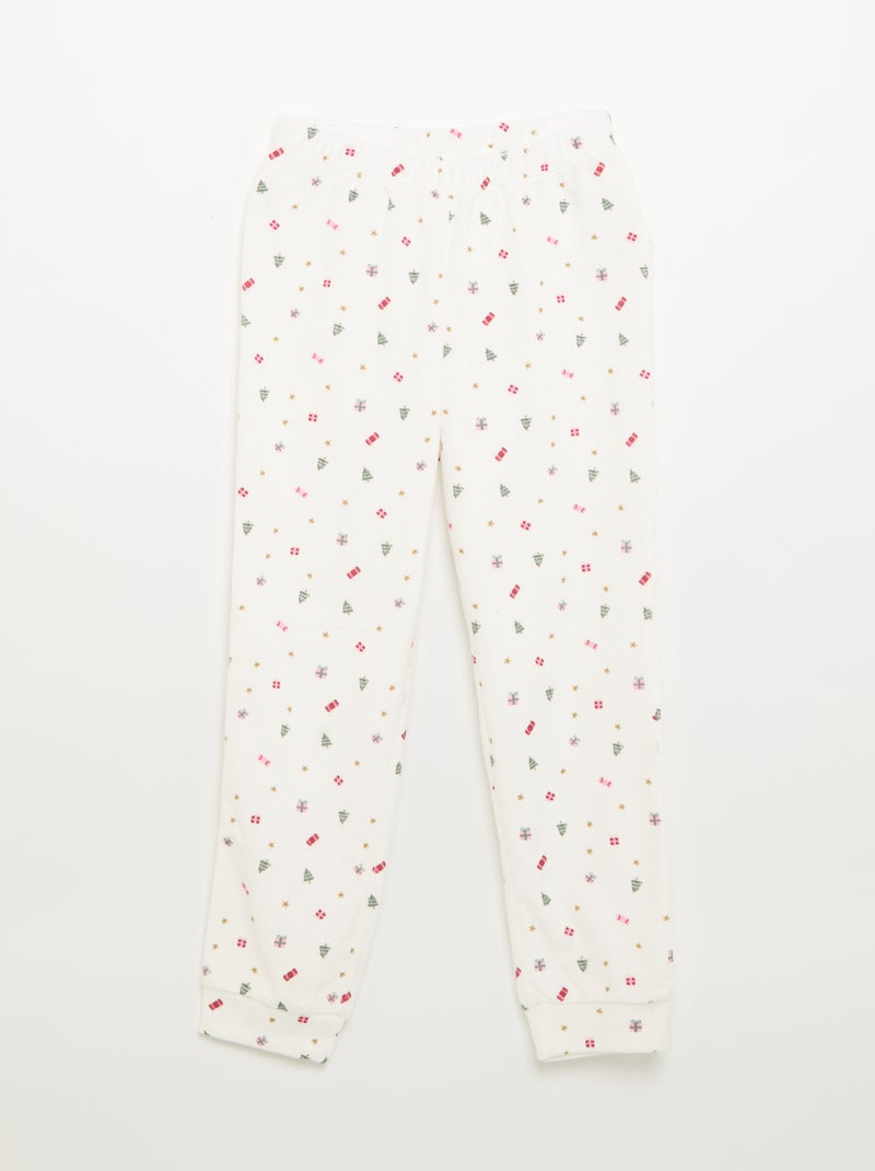 Conjunto de veludo - pijama de 2 peças + máscara de dormir Vermelho - Kiabi