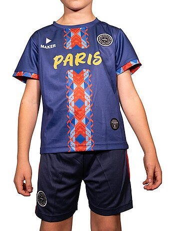 Conjunto Desportivo Infantil Azul/Vermelho Sport Zone Paris