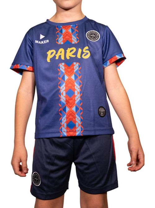Conjunto Desportivo Infantil Azul/Vermelho Sport Zone Paris - Kiabi Conjunto Desportivo Infantil Azul/Vermelho Sport Zone Paris - Kiabi