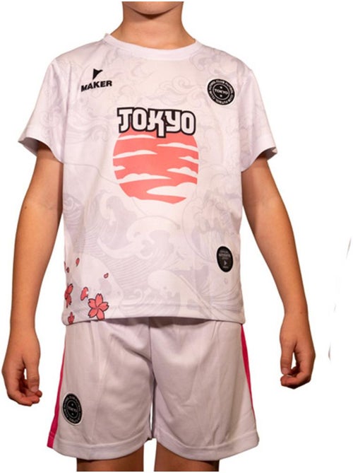 Conjunto Desportivo Infantil Branco e Rosa Zona Tóquio - Kiabi Conjunto Desportivo Infantil Branco e Rosa Zona Tóquio - Kiabi