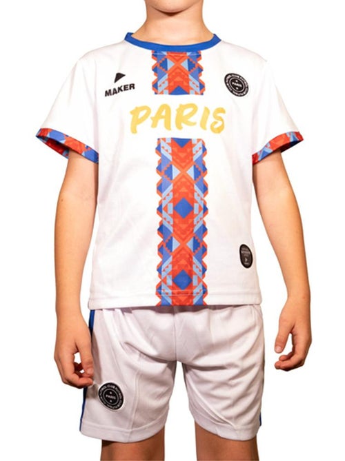 Conjunto Desportivo Infantil Branco/Vermelho Sport Zone Paris - Kiabi Conjunto Desportivo Infantil Branco/Vermelho Sport Zone Paris - Kiabi