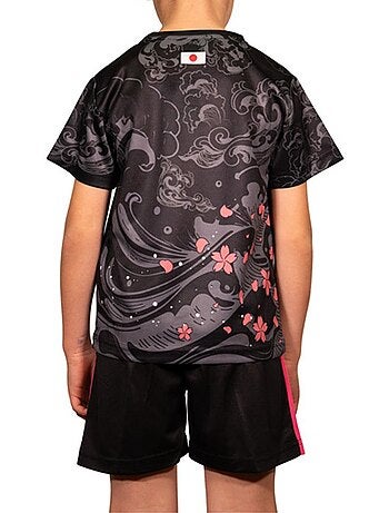 Conjunto Desportivo Infantil Preto e Rosa Tokyo