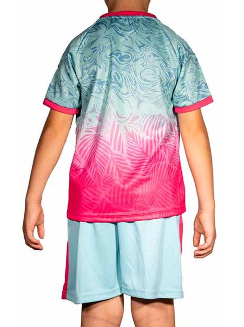 Conjunto Desportivo Infantil Turquesa e Rosa Miami Sport Zone Azul-turquesa - Kiabi