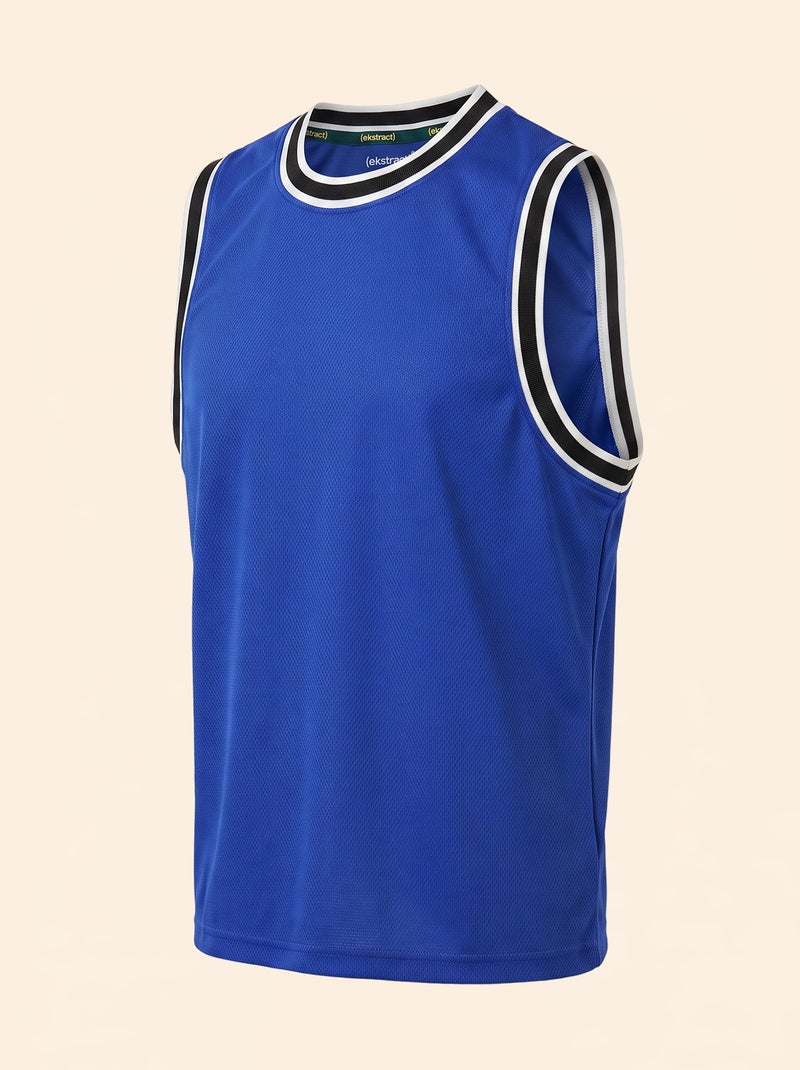 Conjunto desportivo top sem mangas + calções - (ekstract) Azul - Kiabi