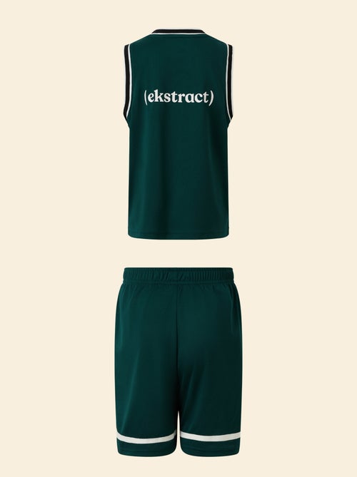 Conjunto desportivo top sem mangas + calções - (ekstract) - Kiabi Conjunto desportivo top sem mangas + calções - (ekstract) - Kiabi