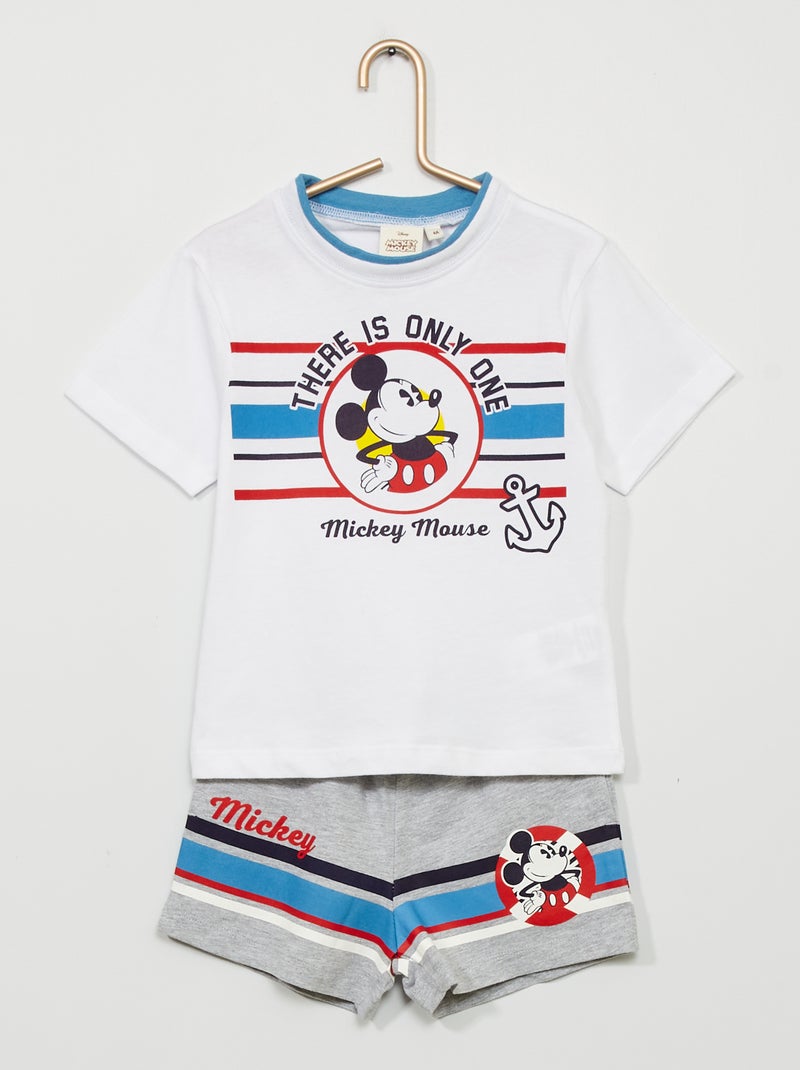 Conjunto 'Disney'  - 2 peças Branco/ Cinza - Kiabi
