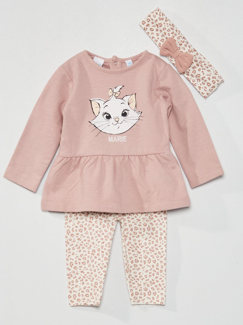 Conjunto 'Disney' - 3 peças ROSA - Kiabi