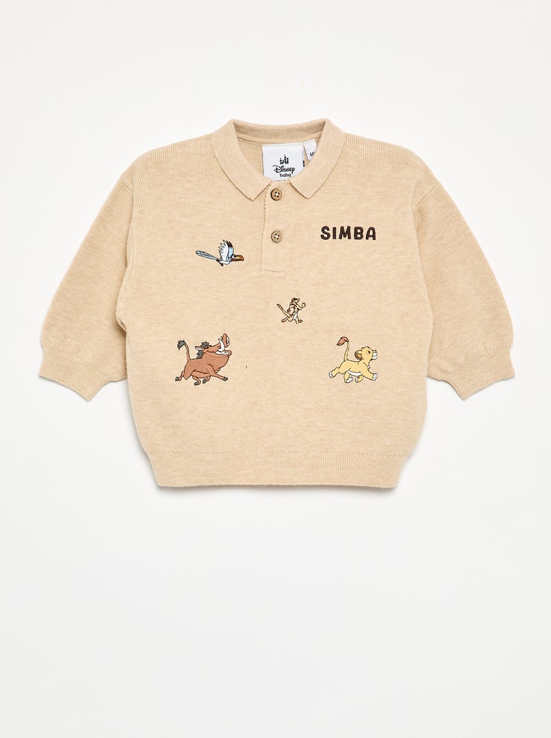 Conjunto 'Disney' 2 peças - Camisola + calças Bege - Kiabi