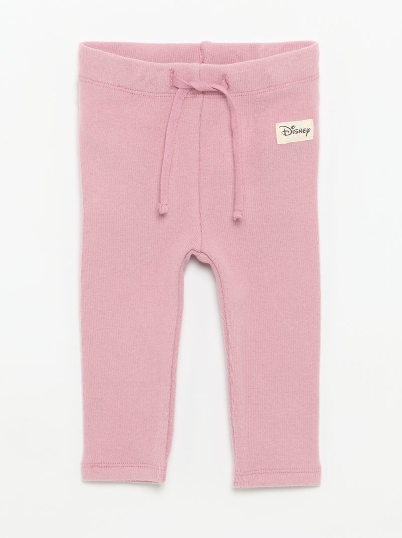 Conjunto 'Disney' 2 peças - Camisola com folhos + legging Rosa - Kiabi