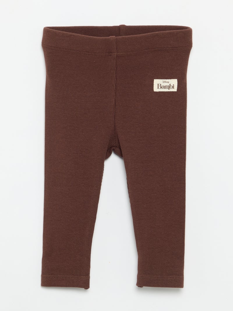 Conjunto 'Disney' 'Bambi' 2 peças - Camisa + legging Bege - Kiabi