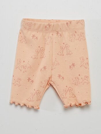 Conjunto 'Disney' body canelado + Leggings curtas