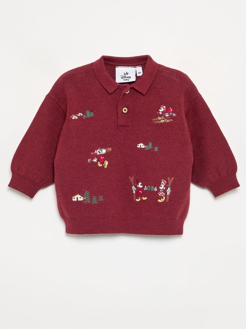 Conjunto 'Disney' de 2 peças - Camisola + Calças Vermelho - Kiabi
