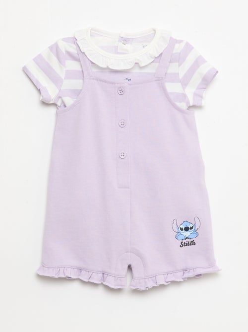 Conjunto "Disney" de 2 peças - T-shirt + macacão curto - Kiabi
