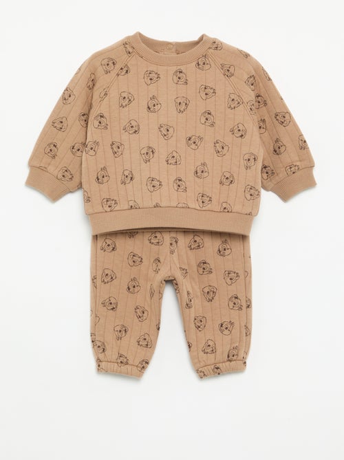 Conjunto "Disney" de 2 peças: sweatshirt + calças - Kiabi