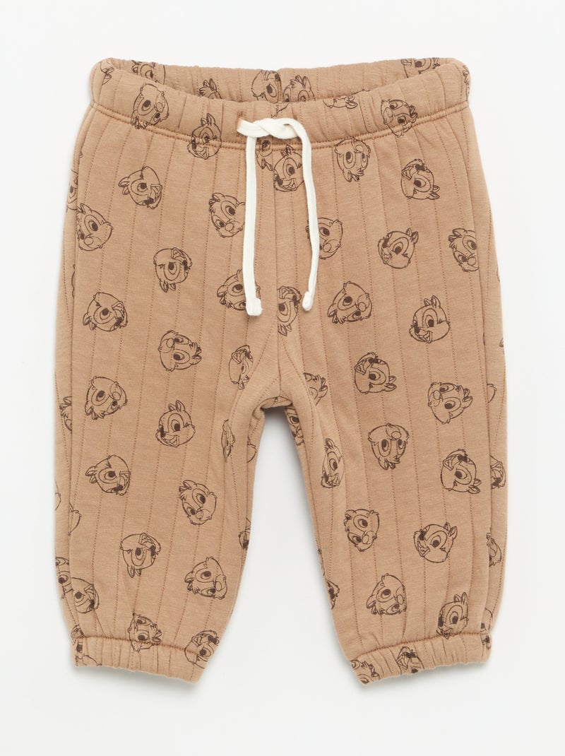 Conjunto "Disney" de 2 peças: sweatshirt + calças Castanho - Kiabi