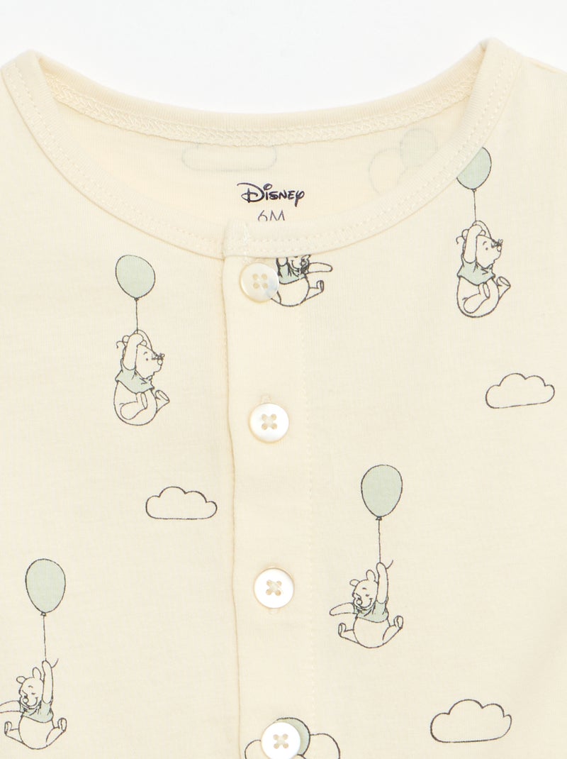 Conjunto 'Disney' macacão curto + chapéu Bege - Kiabi