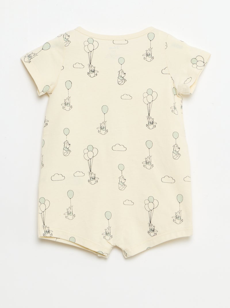 Conjunto 'Disney' macacão curto + chapéu Bege - Kiabi
