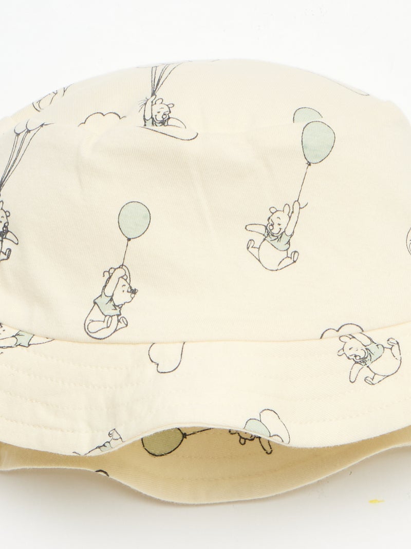 Conjunto 'Disney' macacão curto + chapéu Bege - Kiabi