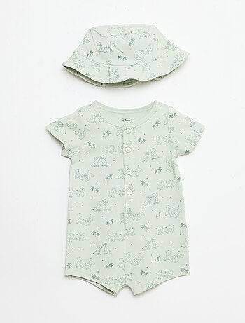 Conjunto 'Disney': Macacão Curto e Chapéu