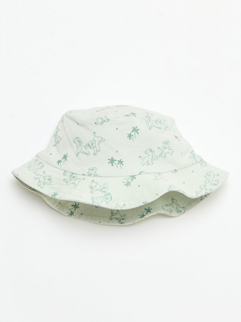 Conjunto 'Disney' macacão curto + chapéu Verde - Kiabi