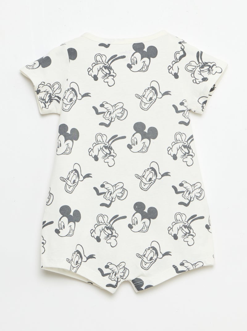 Conjunto 'Disney': Macacão Curto e Chapéu Branco - Kiabi