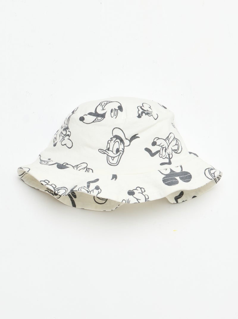 Conjunto 'Disney': Macacão Curto e Chapéu Branco - Kiabi