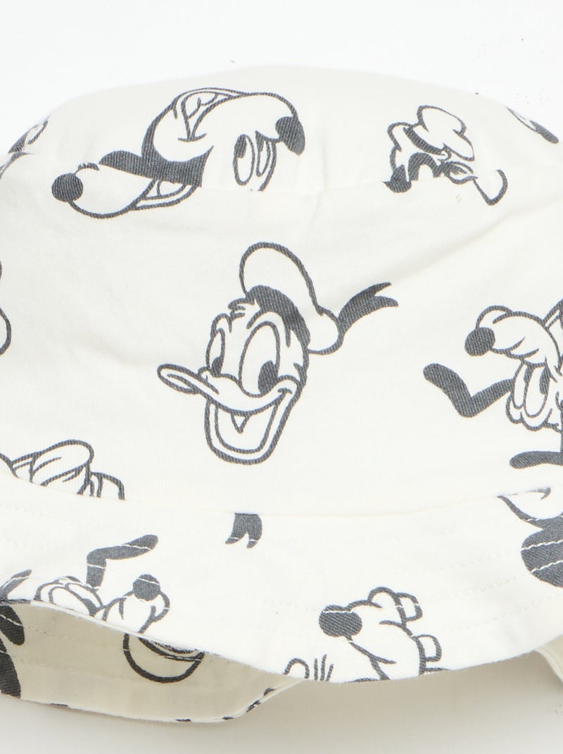 Conjunto 'Disney': Macacão Curto e Chapéu Branco - Kiabi