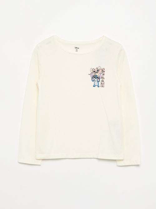 Conjunto 'Disney' Stitch' 2 peças - vestido jardineira + T-shirt de manga comprida - Kiabi