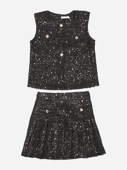 Conjunto elegante decorado com lantejoulas - Kids Star - Kiabi