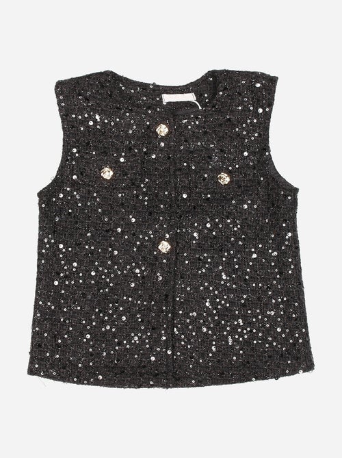 Conjunto elegante decorado com lantejoulas - Kids Star - Kiabi