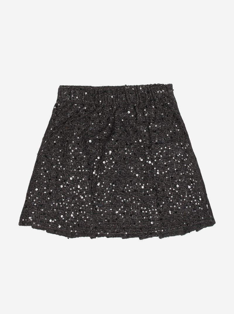 Conjunto elegante decorado com lantejoulas - Kids Star Preto - Kiabi