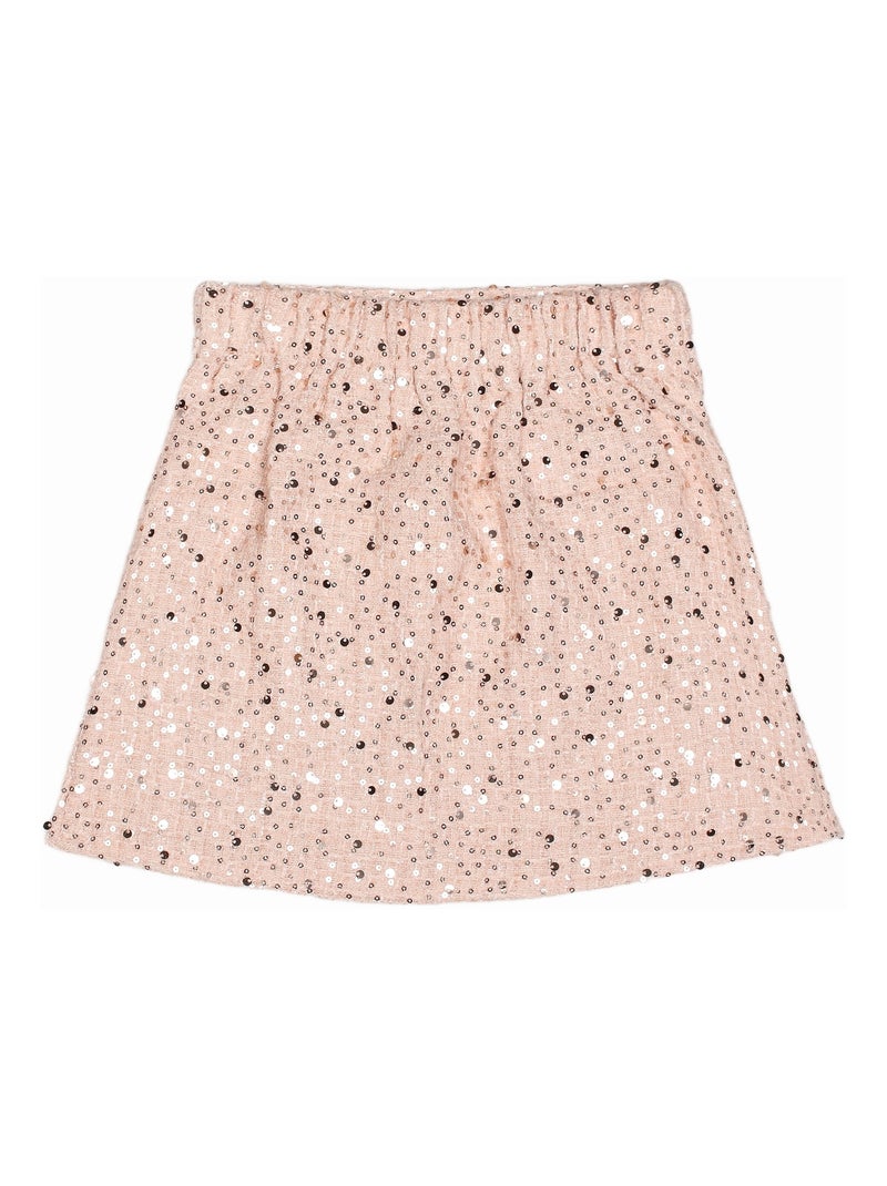 Conjunto elegante decorado com lantejoulas - Kids Star Rosa - Kiabi
