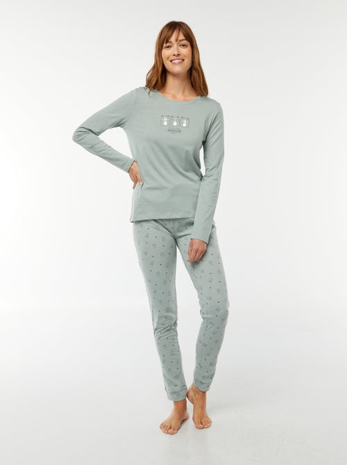 Conjunto em jersey - 2 peças - Kiabi