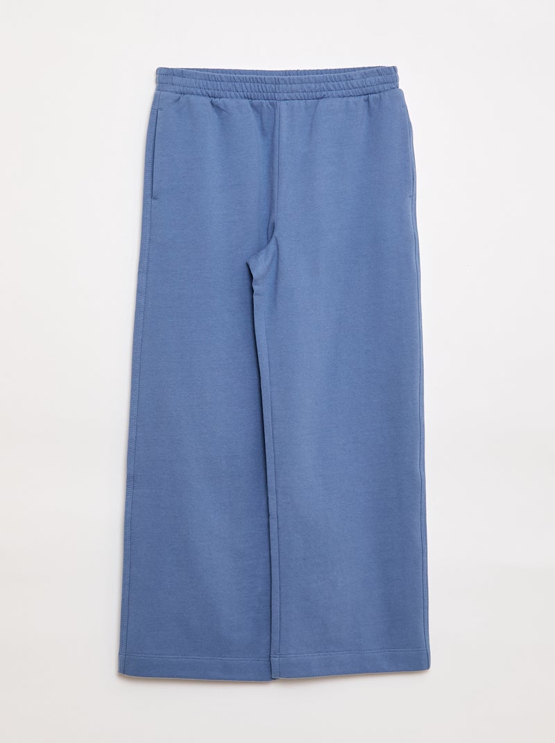 Conjunto em jersey t-shirt + calças Azul - Kiabi