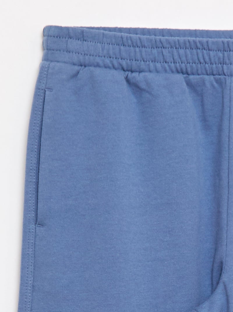Conjunto em jersey t-shirt + calças Azul - Kiabi