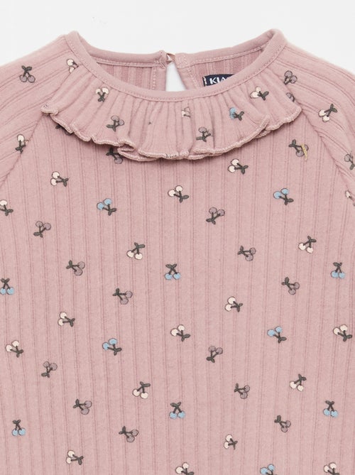 Conjunto em malha fofa - 2 peças - Kiabi