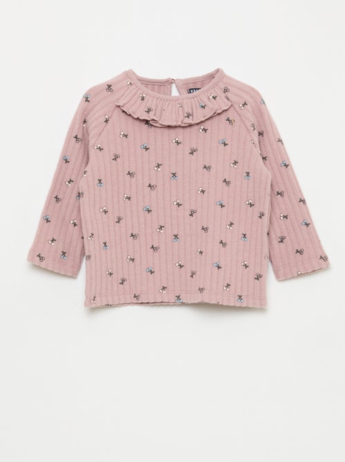 Conjunto em malha fofa - 2 peças - Kiabi