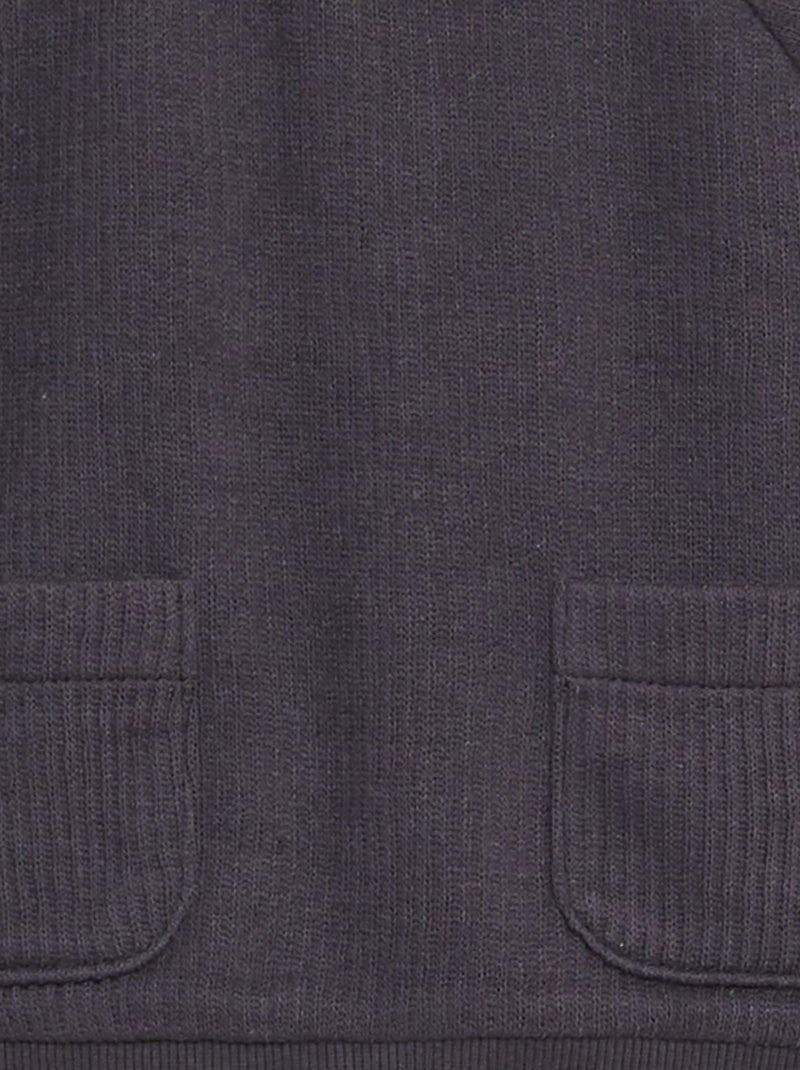 Conjunto em malha nervurada  - 2 peças PRETO - Kiabi