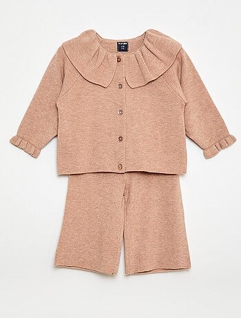 Conjunto em malha suave - 2 peças
