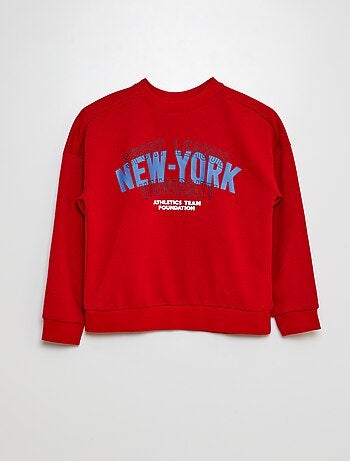 Conjunto em moletão estampado sweatshirt + calças - 2 peças