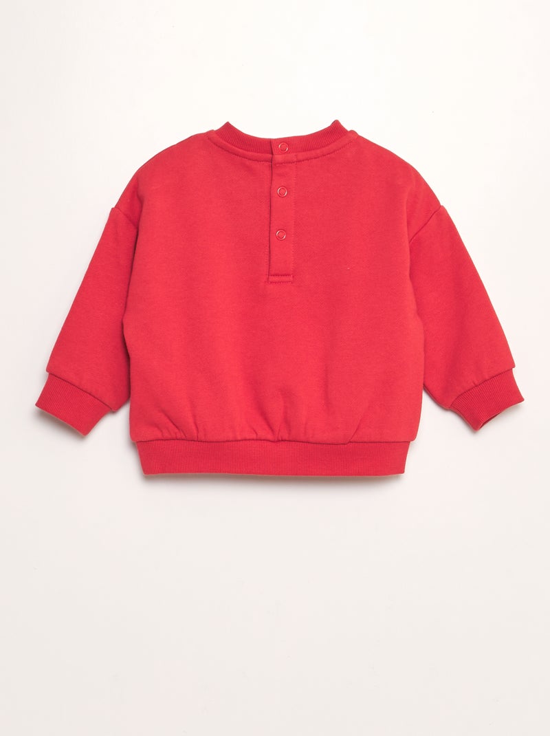 Conjunto em moletão 'Minnie e Mickey'  - 2 peças VERMELHO - Kiabi