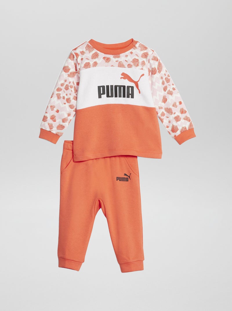 Conjunto em moletão 'Puma' - Sweatshirt + Calças de fato de treino ROSA - Kiabi