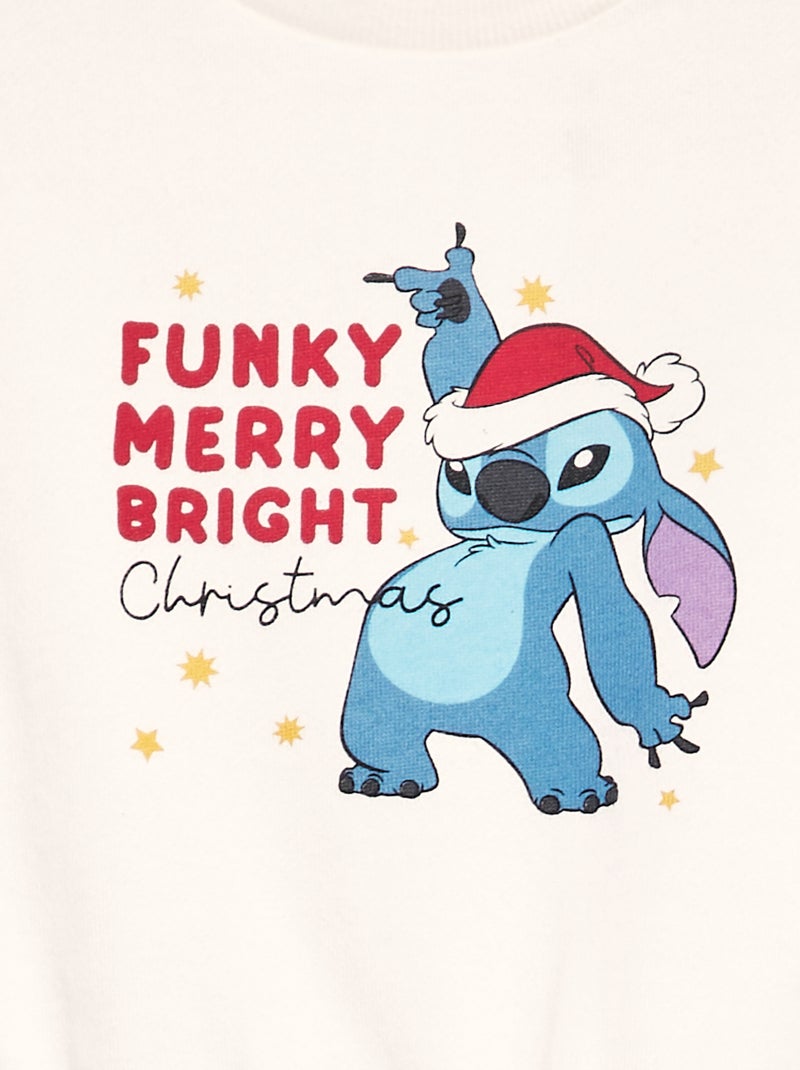 Conjunto em moletão 'Sitch'  - 2 peças BRANCO - Kiabi