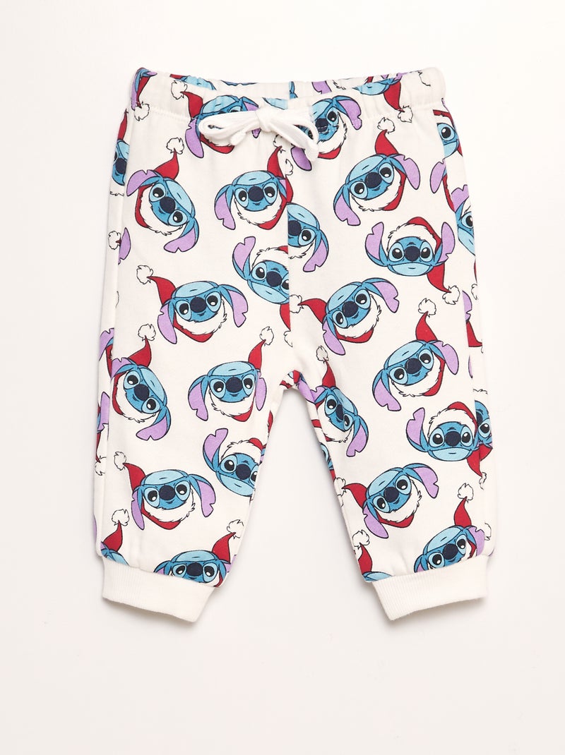 Conjunto em moletão 'Sitch'  - 2 peças BRANCO - Kiabi