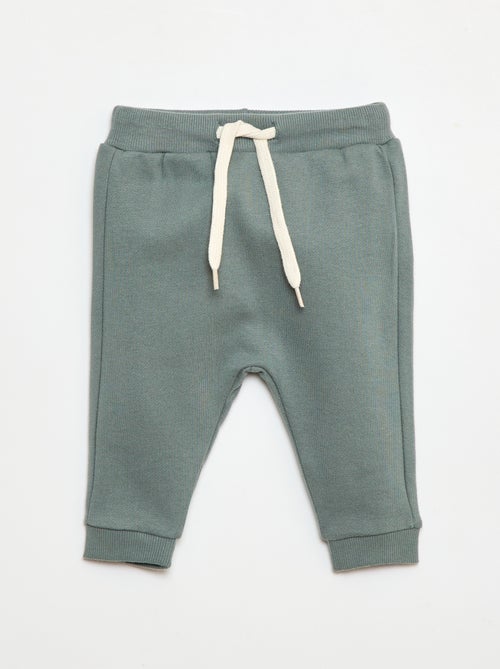 Conjunto em moletão: sweatshirt e calças - 2 peças - Kiabi