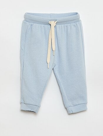 Conjunto em moletão: sweatshirt e calças - 2 peças