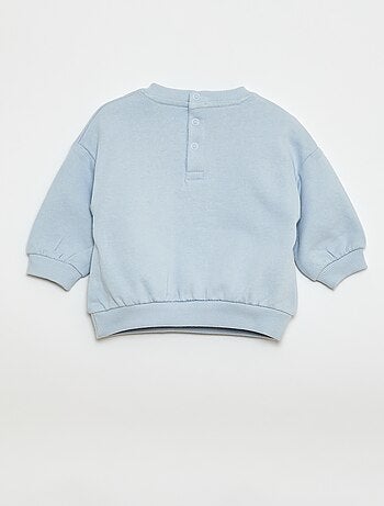 Conjunto em moletão: sweatshirt e calças - 2 peças